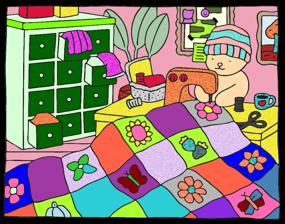 o quarto colorido!!!!!!! – Desenho Colorido Online para Pintar e Imprimir | Jogo de Colorir Grátis no Mundo dos Jogos - Imagem Destacada