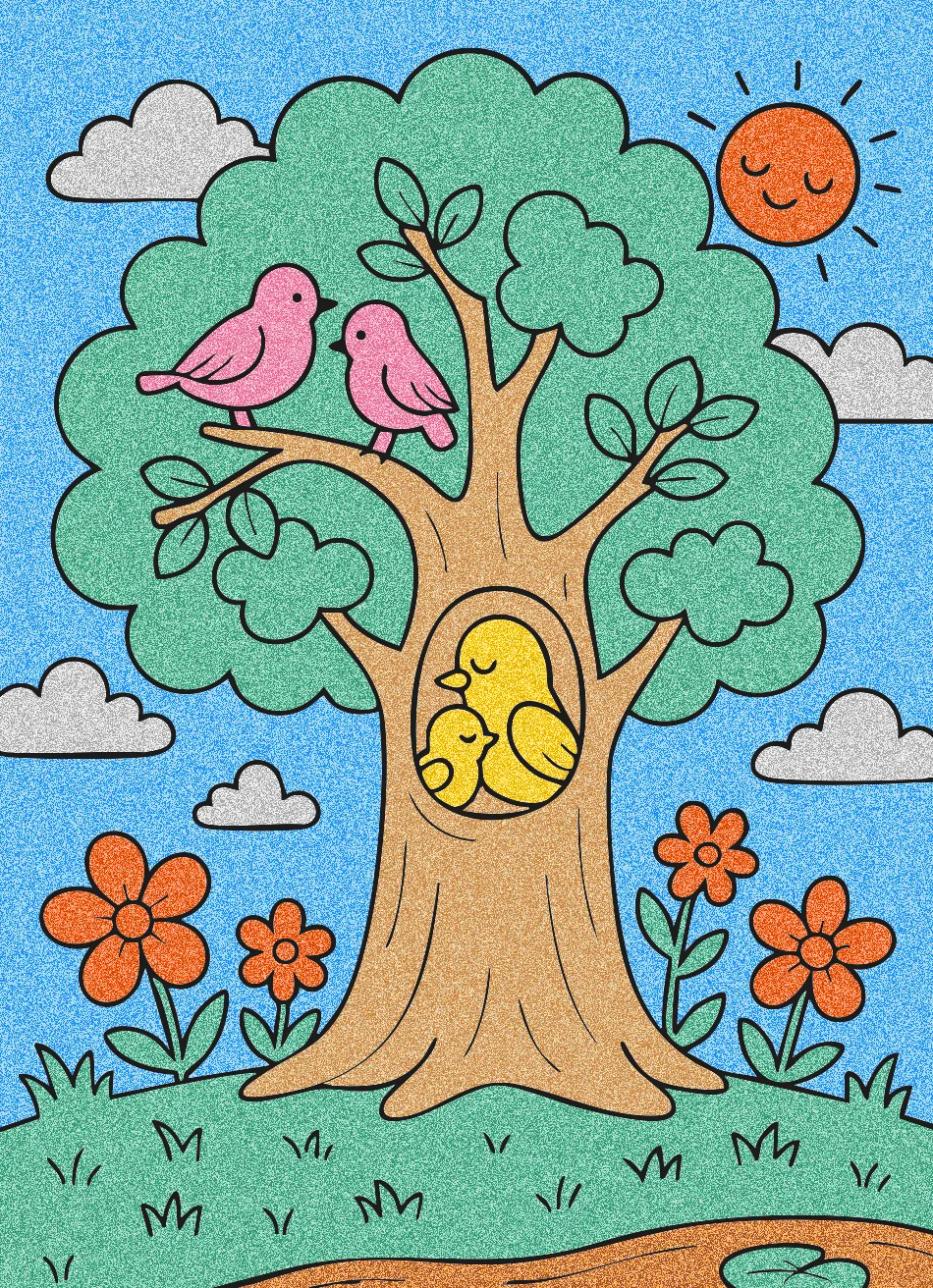 passaro colorido – Desenho Colorido Online para Pintar e Imprimir | Jogo de Colorir Grátis no Mundo dos Jogos - Imagem Destacada