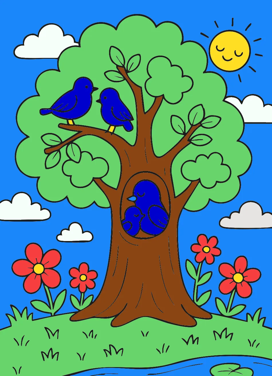 passĂĄros – Desenho Colorido Online - Imagem Destacada