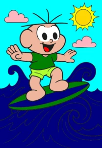 Passeio de surfi – Desenho Colorido Online para Pintar e Imprimir | Jogo de Colorir Grátis no Mundo dos Jogos