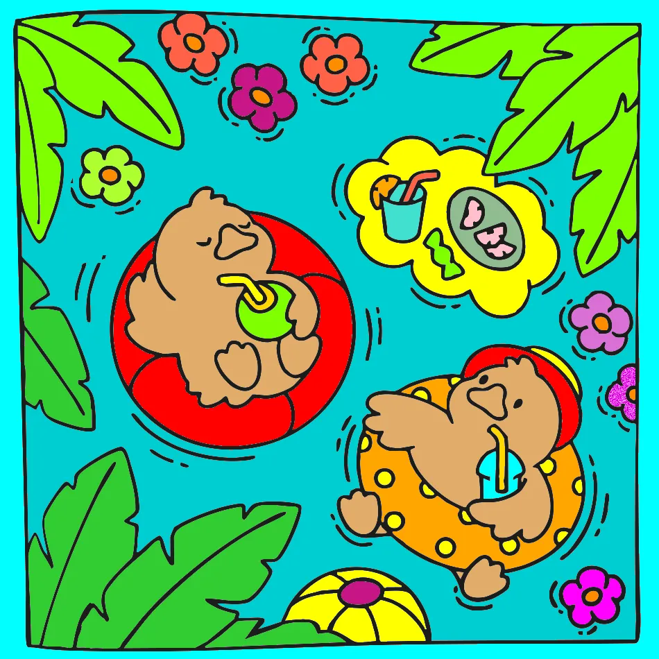 Piscina – Desenho Colorido Online para Pintar e Imprimir | Jogo de Colorir Grátis no Mundo dos Jogos - Imagem Destacada