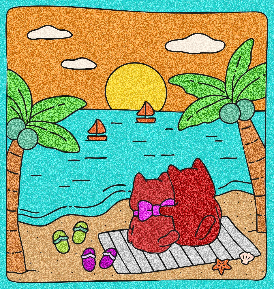 praia sol – Desenho Colorido Online para Pintar e Imprimir | Jogo de Colorir Grátis no Mundo dos Jogos - Imagem Destacada