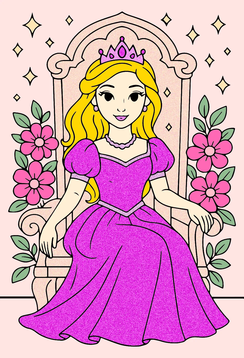 princesa – Desenho Colorido Online - Imagem Destacada