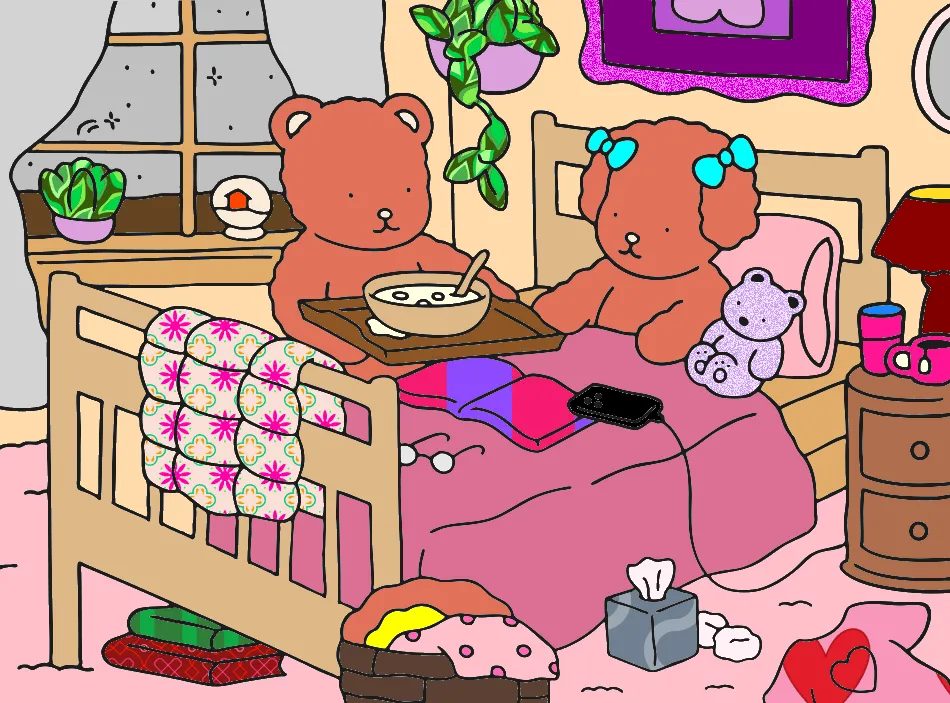 quarto colorido – Desenho Colorido Online para Pintar e Imprimir | Jogo de Colorir Grátis no Mundo dos Jogos - Imagem Destacada