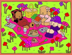 rafa, djully e maria – Desenho Colorido Online para Pintar e Imprimir | Jogo de Colorir Grátis no Mundo dos Jogos