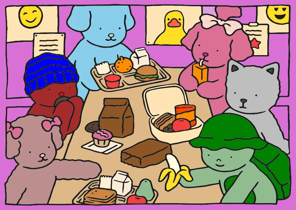 refitorio colorido – Desenho Colorido Online - Imagem Destacada