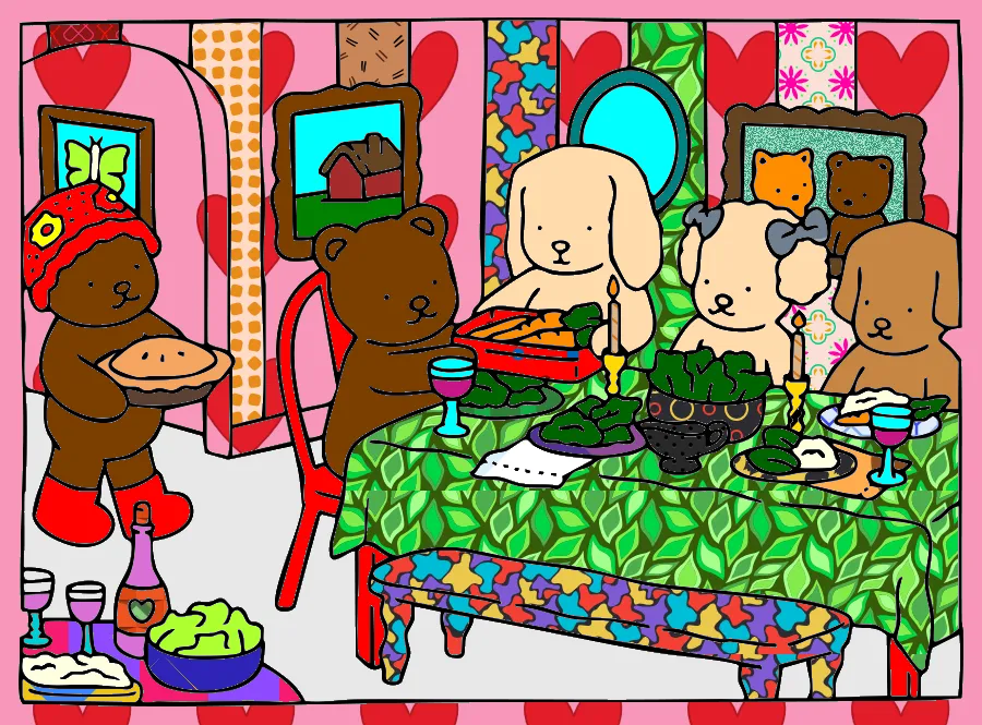 restaurante de texturas – Desenho Colorido Online para Pintar e Imprimir | Jogo de Colorir Grátis no Mundo dos Jogos - Imagem Destacada