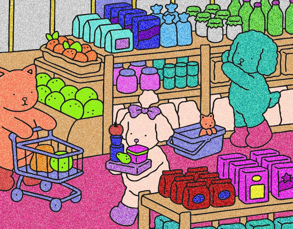 supermercado combo – Desenho Colorido Online para Pintar e Imprimir | Jogo de Colorir Grátis no Mundo dos Jogos - Imagem Destacada