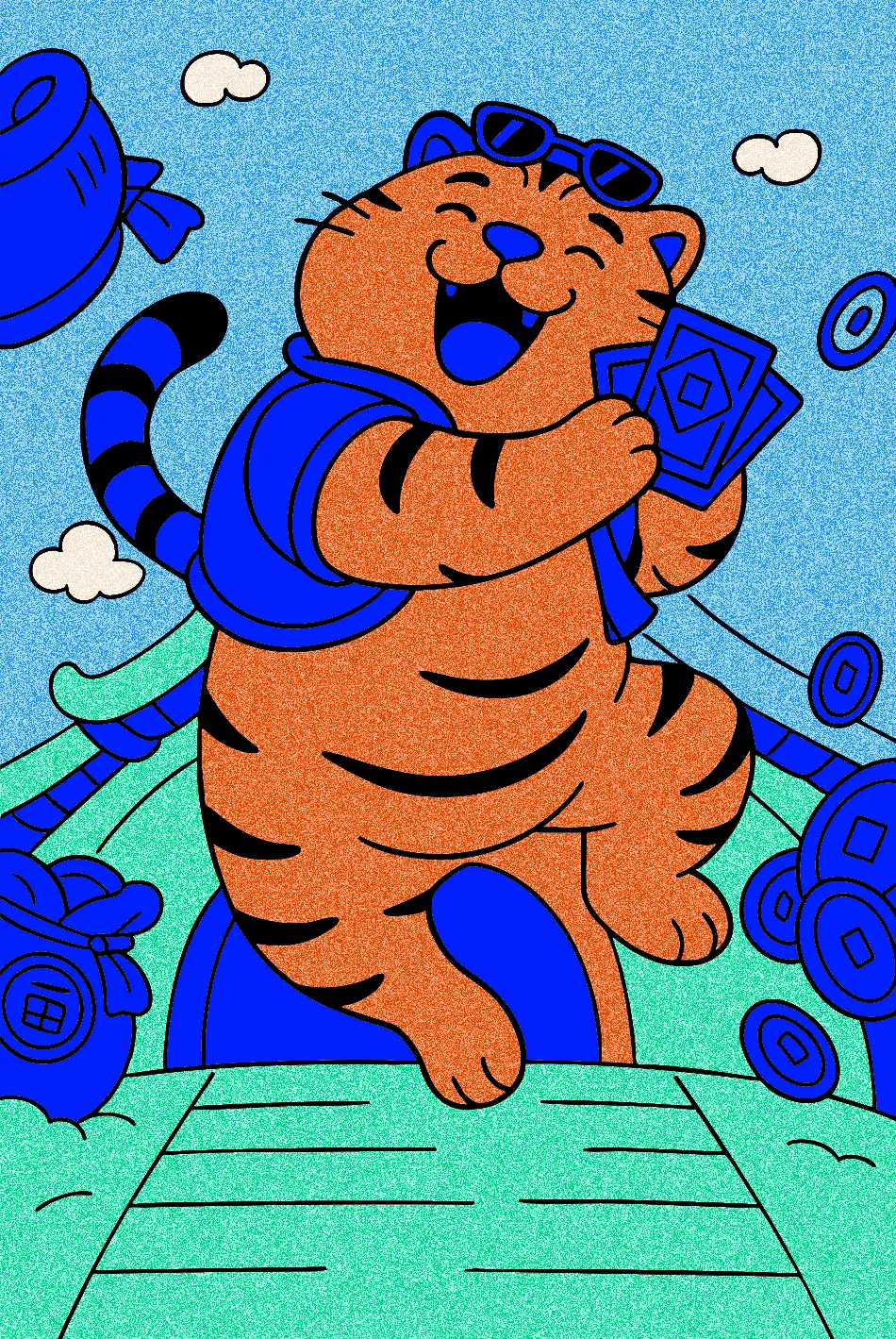 tigre – Desenho Colorido Online para Pintar e Imprimir | Jogo de Colorir Grátis no Mundo dos Jogos - Imagem Destacada