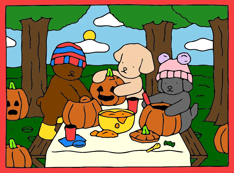 uma tarde abobóratástica!!!!!! – Desenho Colorido Online para Pintar e Imprimir | Jogo de Colorir Grátis no Mundo dos Jogos - Imagem Destacada