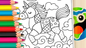 Desenho para colorir Unicórnio dos Sonhos para Colorir Online | Mundo dos Jogos