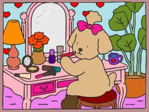 ursinha com seu batom 1761052956