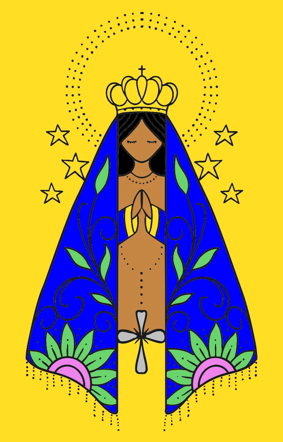 viva nossa senhora – Desenho Colorido Online - Imagem Destacada