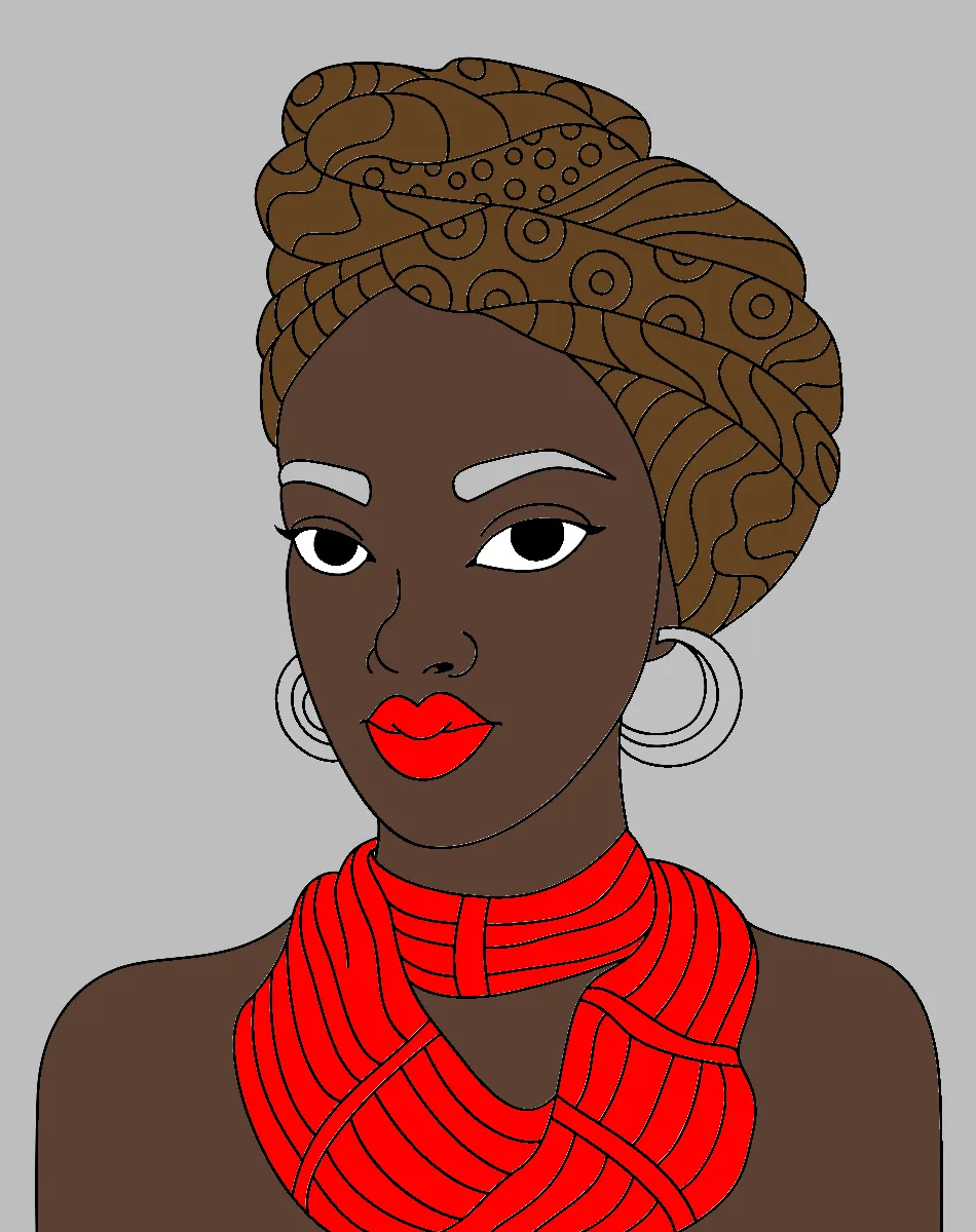 africana – Desenho Colorido Online para Pintar e Imprimir | Jogo de Colorir Grátis no Mundo dos Jogos - Imagem Destacada