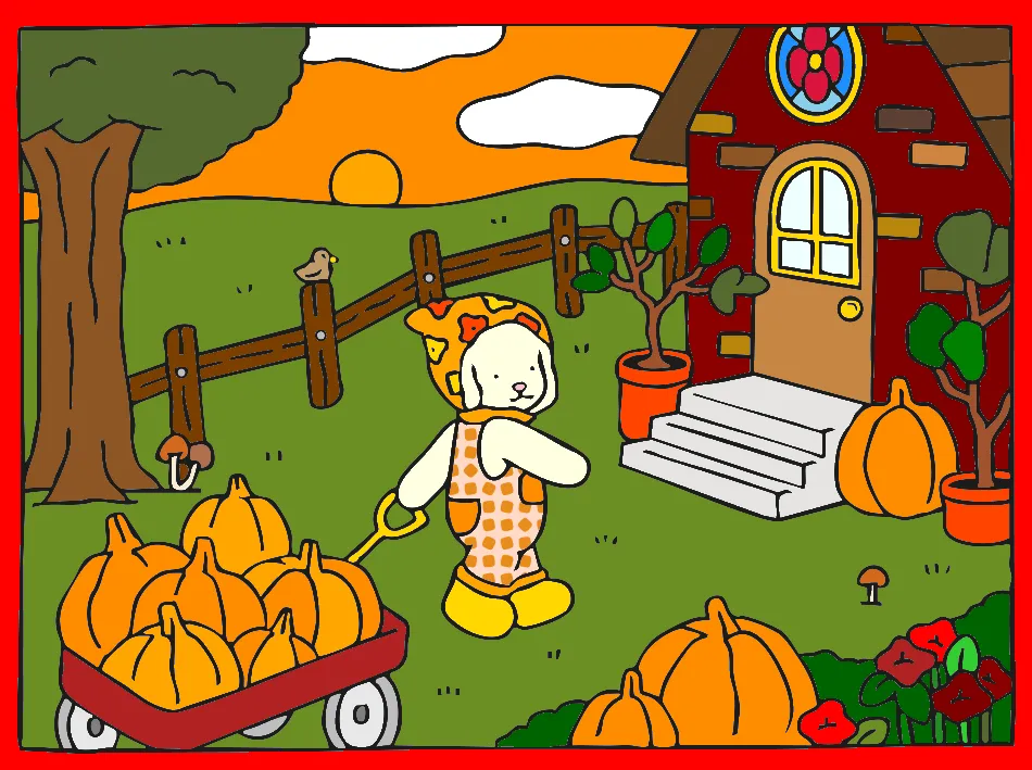 Alegres abóboras – Desenho Colorido Online para Pintar e Imprimir | Jogo de Colorir Grátis no Mundo dos Jogos - Imagem Destacada