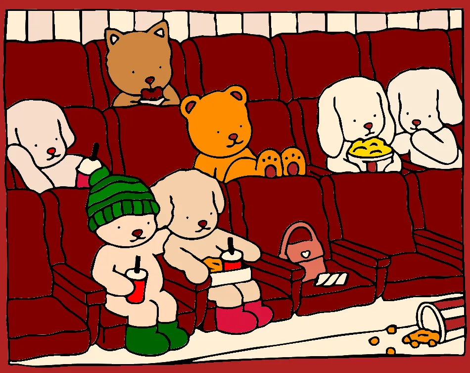 Amor De Cinema – Desenho Colorido Online para Pintar e Imprimir | Jogo de Colorir Grátis no Mundo dos Jogos - Imagem Destacada