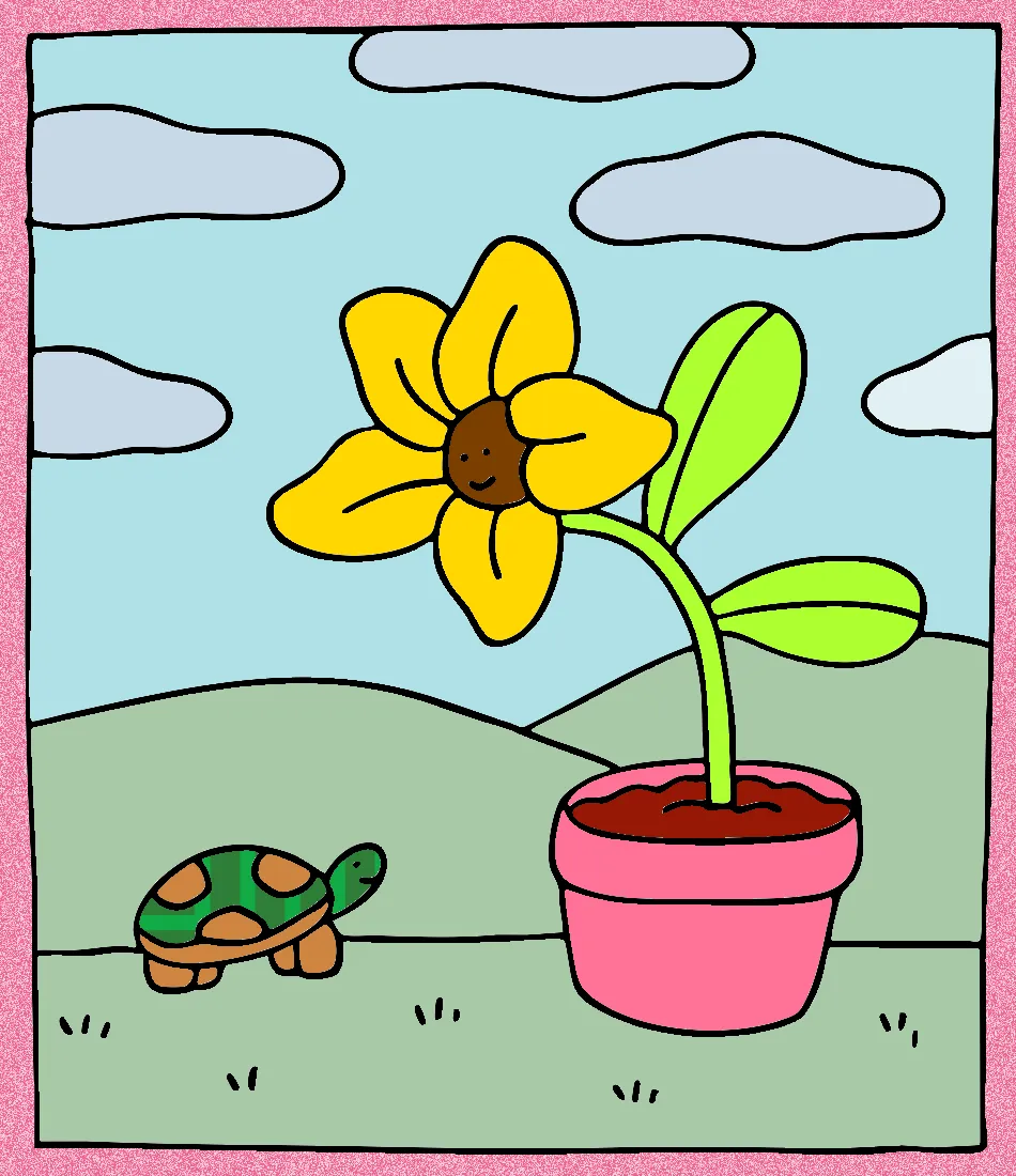 Apreciando a 🌷🌹 FLOR – Desenho Colorido Online para Pintar e Imprimir | Jogo de Colorir Grátis no Mundo dos Jogos - Imagem Destacada
