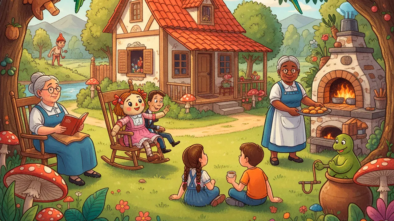 Boneca de pano é gente. Sabugo de milho é gente. O sol nascendo é tão belo! Sítio do Picapau Amarelo!