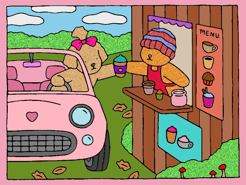 Café das 15 – Desenho Colorido Online para Pintar e Imprimir | Jogo de Colorir Grátis no Mundo dos Jogos - Imagem Destacada