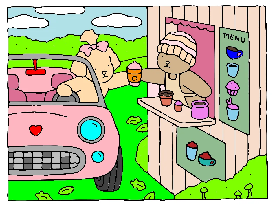 cafézinho de manha – Desenho Colorido Online para Pintar e Imprimir | Jogo de Colorir Grátis no Mundo dos Jogos - Imagem Destacada