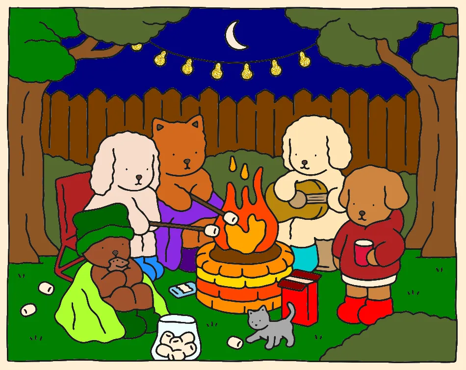 Calorosos amigos – Desenho Colorido Online para Pintar e Imprimir | Jogo de Colorir Grátis no Mundo dos Jogos - Imagem Destacada