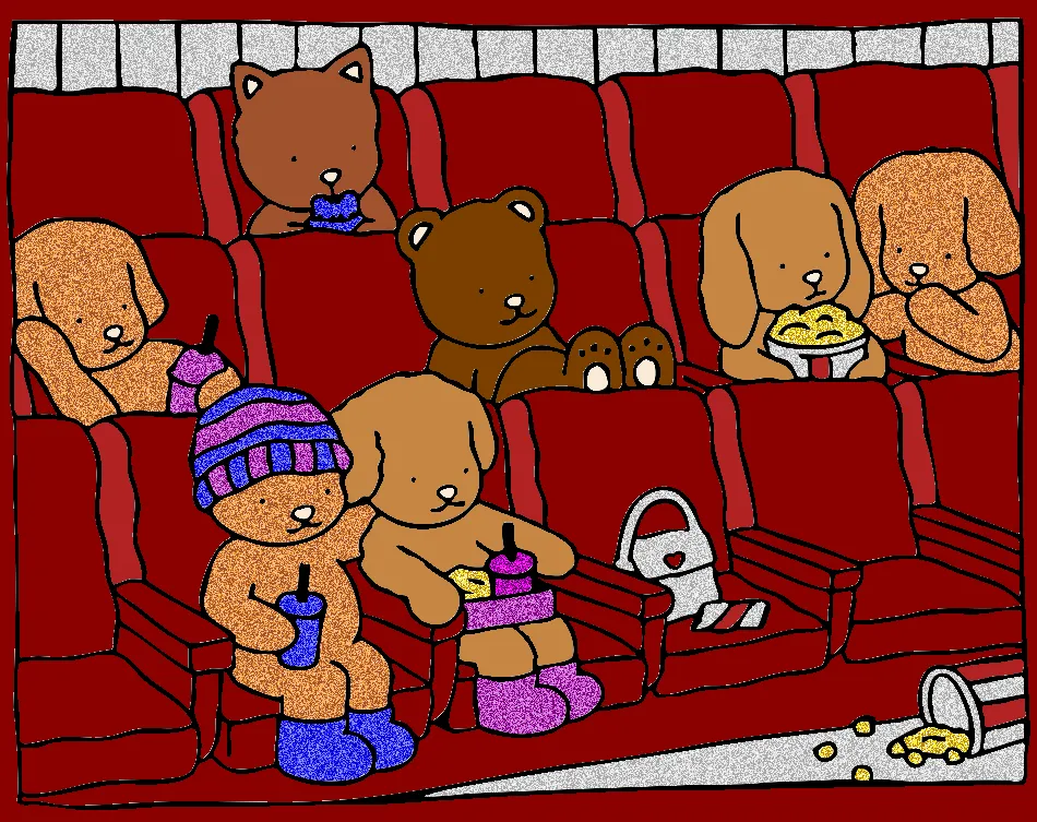 CINEMA – Desenho Colorido Online para Pintar e Imprimir | Jogo de Colorir Grátis no Mundo dos Jogos - Imagem Destacada