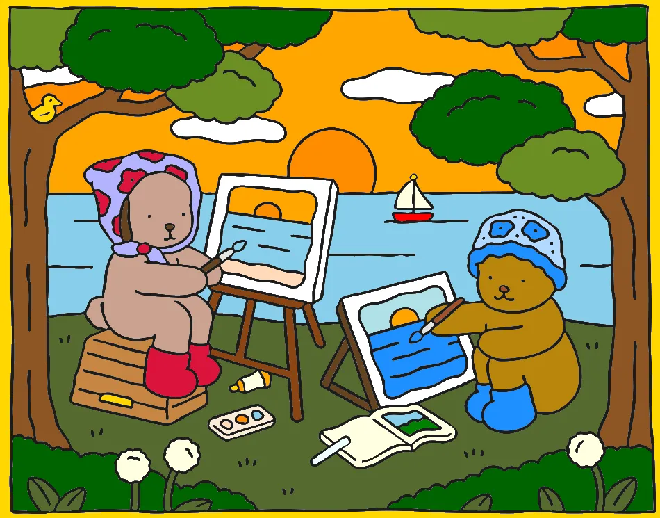 Cores da tarde – Desenho Colorido Online para Pintar e Imprimir | Jogo de Colorir Grátis no Mundo dos Jogos - Imagem Destacada