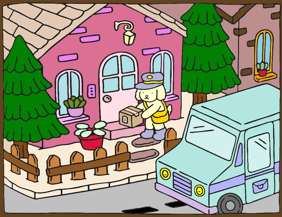 Correio goods – Desenho Colorido Online para Pintar e Imprimir | Jogo de Colorir Grátis no Mundo dos Jogos - Imagem Destacada