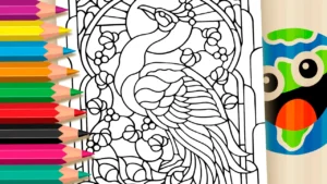 Desenho para colorir Desenho de Mandala de Pavão para Colorir - Imprimir PDF Grátis ou Pintar Online!