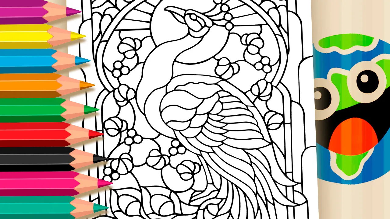 Desenho de Mandala de Pavão para Colorir – Imprimir PDF Grátis ou Pintar Online!