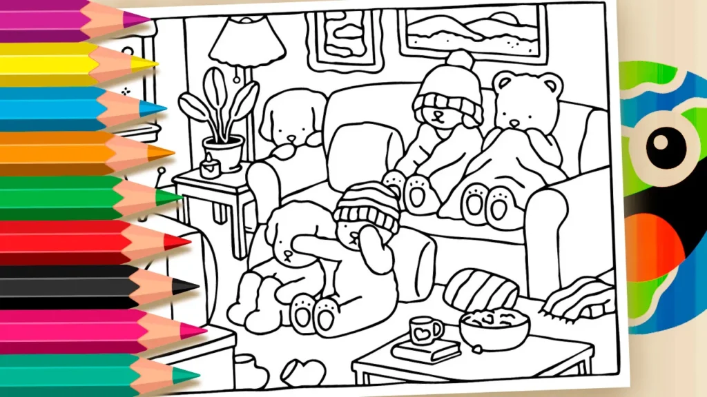 Desenho de Bobbie Goods Assistindo TV para Colorir – Imprimir PDF Grátis ou Pintar Online!