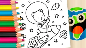 Desenho para colorir Desenho de Bobbie Goods Astronauta Para Colorir - Imprimir ou Pintar Online