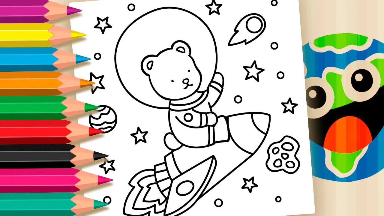 Desenho de Bobbie Goods Astronauta Para Colorir – Imprimir ou Pintar Online