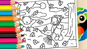Desenho para colorir Desenho de Bobbie Goods Outono para Colorir - Imprimir PDF Grátis ou Pintar Online!