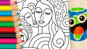 Desenho para colorir Desenho para Colorir Online Adulto - Arte Terapia em PDF Grátis