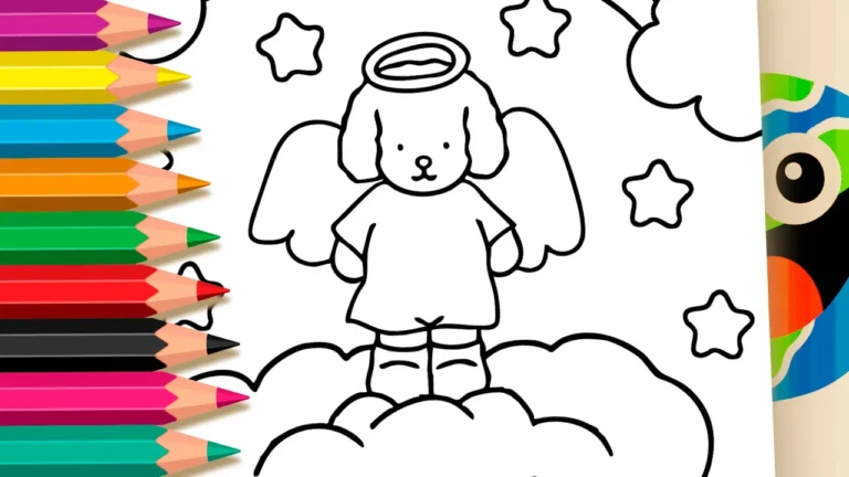 Desenho para colorir Desenho para Colorir Desenho Kawaii Anjinho - Pinte no Site ou Imprimir Grátis!