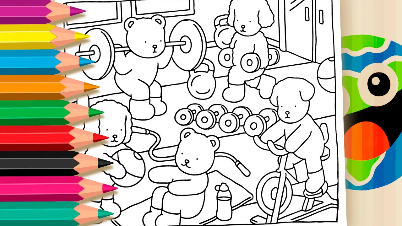 Desenho para Colorir Bobbie Goods Academia – Pinte no Site ou Imprimir Grátis!