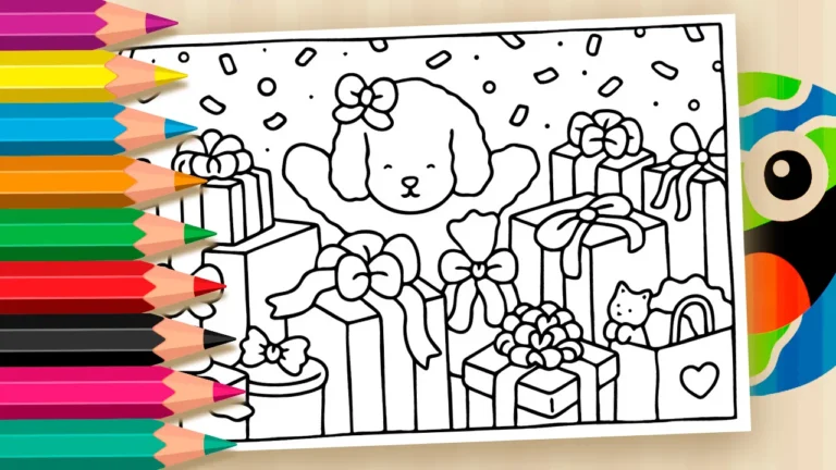 Desenho para colorir Desenho para Colorir Feliz Aniversário Desenho Kawaii - Pinte no Site ou Imprimir Grátis!