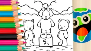 Desenho para colorir Desenho para Colorir Desenho Kawaii Você é a Melhor de Nós - Pinte no Site ou Imprimir Grátis!
