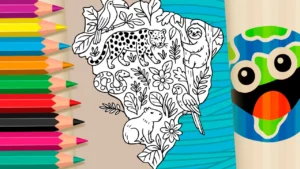 Desenho para colorir Desenho para Colorir Fauna Brasileira - Pinte no Site ou Imprimir Grátis!