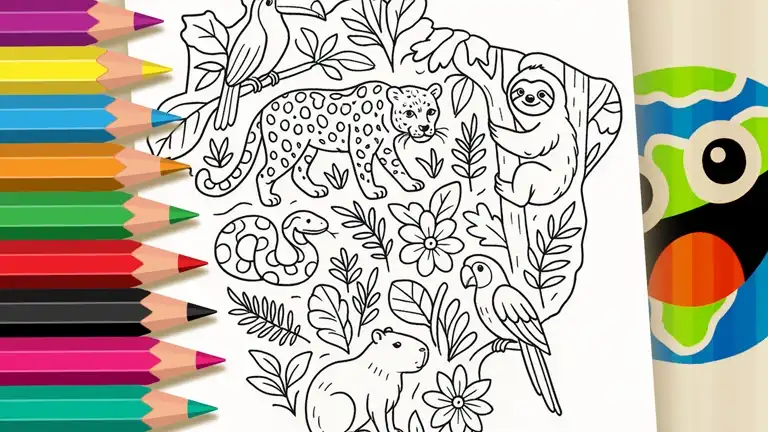 Desenho para colorir Desenho para Colorir Fauna Brasileira - Pinte no Site ou Imprimir Grátis!