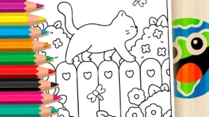 Desenho para colorir Desenho para Colorir Gato Fofo - Pinte no Site ou Imprimir Grátis!