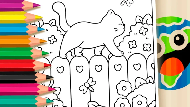 Desenho para colorir Desenho para Colorir Gato Fofo - Pinte no Site ou Imprimir Grátis!