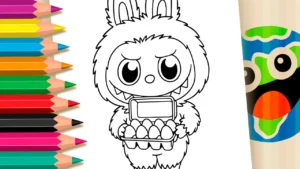 Desenho para colorir Desenho Kawaii de Labubu - LABUBOVOS - Imprimir PDF Grátis ou Pintar Online!