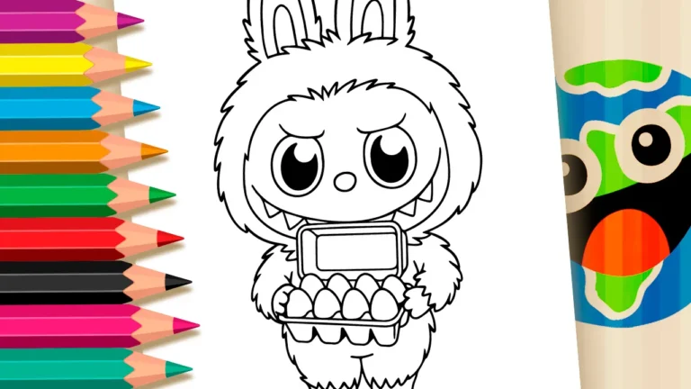 Desenho para colorir Desenho Kawaii de Labubu - LABUBOVOS - Imprimir PDF Grátis ou Pintar Online!
