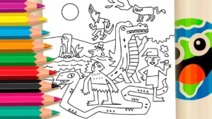 Desenho para colorir Desenho para Colorir Folclore Brasileiro - Pinte no Site ou Imprimir Grátis!