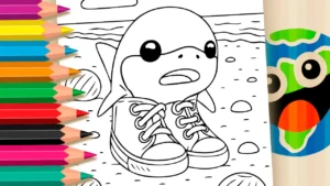 Desenho para colorir Desenho de Tralalero Tralala Bebê para Colorir - Imprimir PDF Grátis ou Pintar Online!