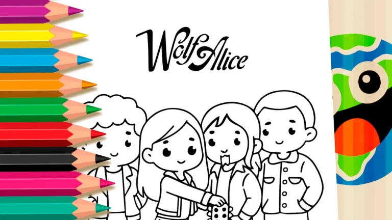 Desenho para colorir Wolf Alice para Colorir