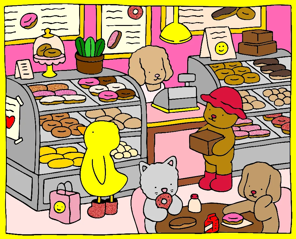 Doce padaria – Desenho Colorido Online para Pintar e Imprimir | Jogo de Colorir Grátis no Mundo dos Jogos - Imagem Destacada