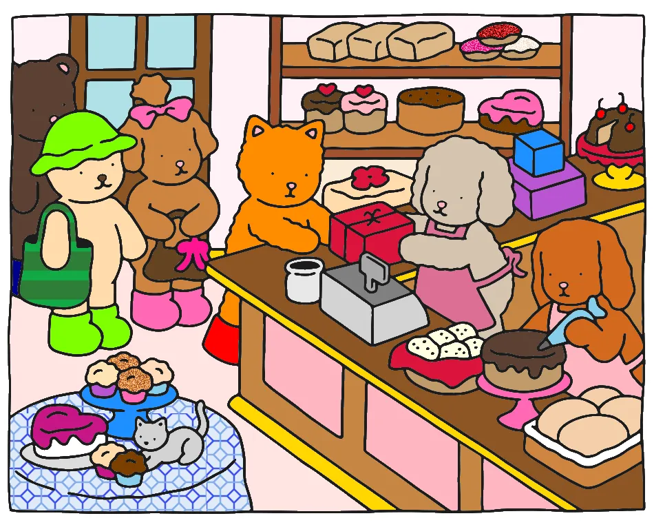 Doces Bolos – Desenho Colorido Online para Pintar e Imprimir | Jogo de Colorir Grátis no Mundo dos Jogos - Imagem Destacada